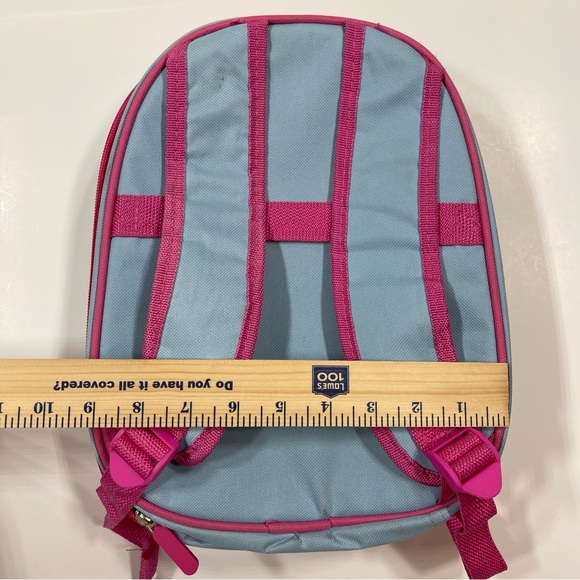 Blue Pink Owl Hard Shell Cover Travel Backpack - Picture 13 of 13